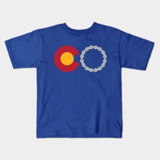 Colorado cyclist Kids T-Shirt